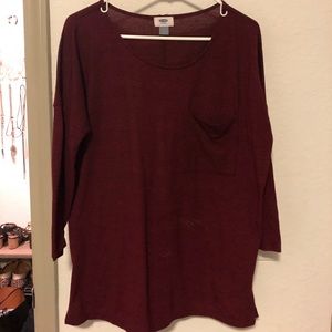 Old Navy Basic 3/4 Sleeve Top